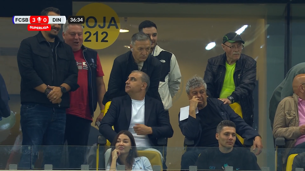 Momente inedite pe Arena Națională, cu Mircea Lucescu în prim-plan! Selecționerul a beneficiat de masaj pe toată durata meciului FCSB - Dinamo
