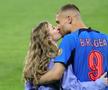 Love is in the air » Antonia și Daniel Bîrligea, momente tandre la finalul meciului FCSB - Dinamo
