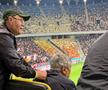 Momente inedite pe Arena Națională, cu Mircea Lucescu în prim-plan! Selecționerul a beneficiat de masaj pe toată durata meciului FCSB - Dinamo
