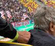 Momente inedite pe Arena Națională, cu Mircea Lucescu în prim-plan! Selecționerul a beneficiat de masaj pe toată durata meciului FCSB - Dinamo