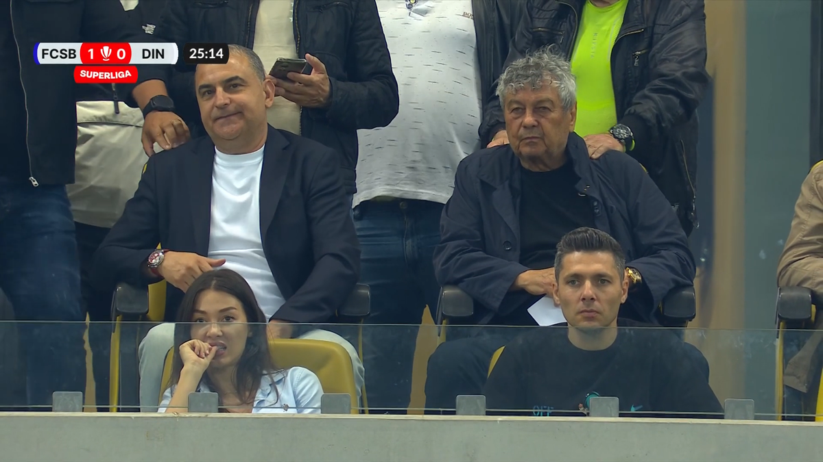 Momente inedite pe Arena Națională, cu Mircea Lucescu în prim-plan! Selecționerul a beneficiat de masaj pe toată durata meciului FCSB - Dinamo