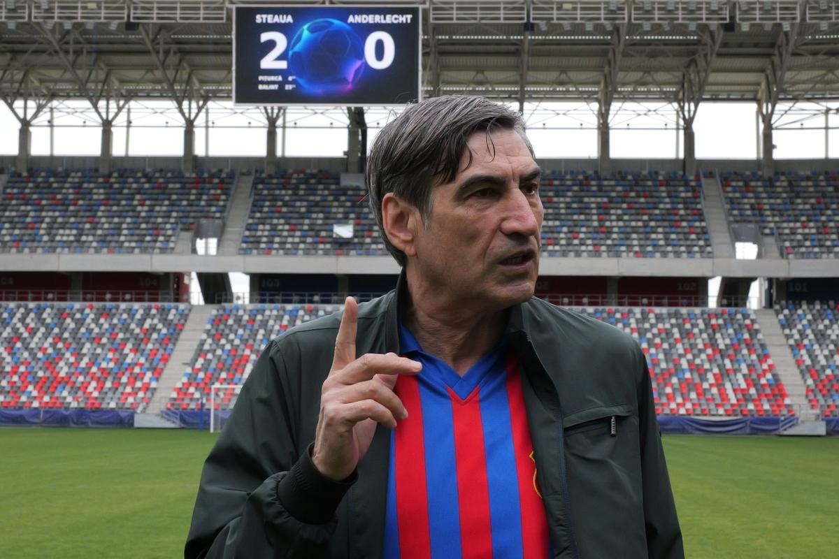 Gazeta a recreat imaginea celebră cu Victor Pițurcă pe Ghencea » „Steaua ‘86 a avut cei mai buni jucători, apoi vin Hagi, Dobrin și Balaci”