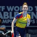 Andreea Dragoman a adus două puncte României FOTO ITTF