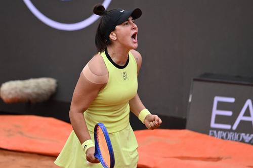 Bianca Andreescu după victoria în turul 1 la Roma 2026 Foto: Imago Images