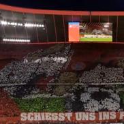 Scenografia lui Bayern la meciul cu PSG din semifinalele Ligii Campionilor // FOTO: captură Prima Sport