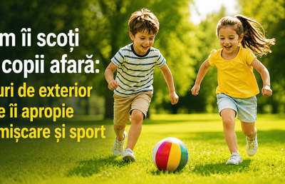 Cum îi scoți pe copii afară: jocuri de exterior care îi apropie de mișcare și sport