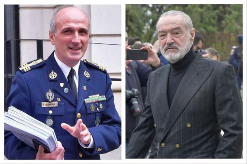 Florin Talpan (în stânga) și Gigi Becali
