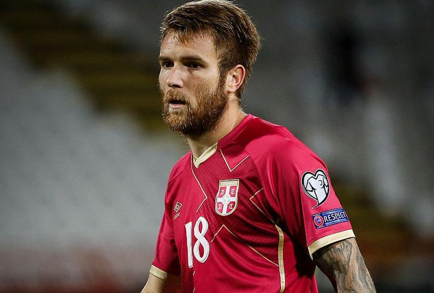 Aleksandar Katai în tricoul naționalei Sergiei // Sursă foto: Getty