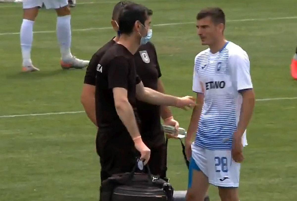 FOTO Alarmă pentru Cristiano Bergodi la Craiova: Mihăilă s-a accidentat cu Viitorul