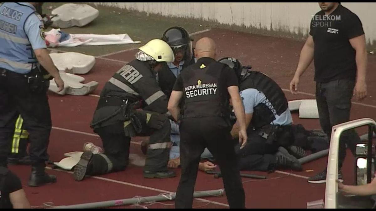 Fanul lui U Cluj care a lovit un jandarm cu scaunul, pedepsit dur de Tribunal! Condamnat la 7 ani și 6 luni de închisoare
