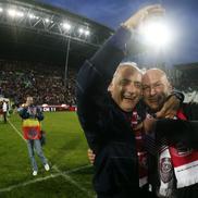 Andrea Mandorlini (stânga), împreună cu fostul patron al lui CFR Cluj, Arpad Paszkany. Foto: Arhivă GSP
