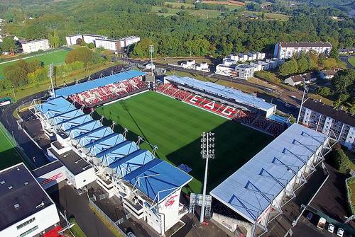 Stade de Roudourou, arena pe care Brest își va disputa meciurile de „acasă” // foto: eaguingamp.com
