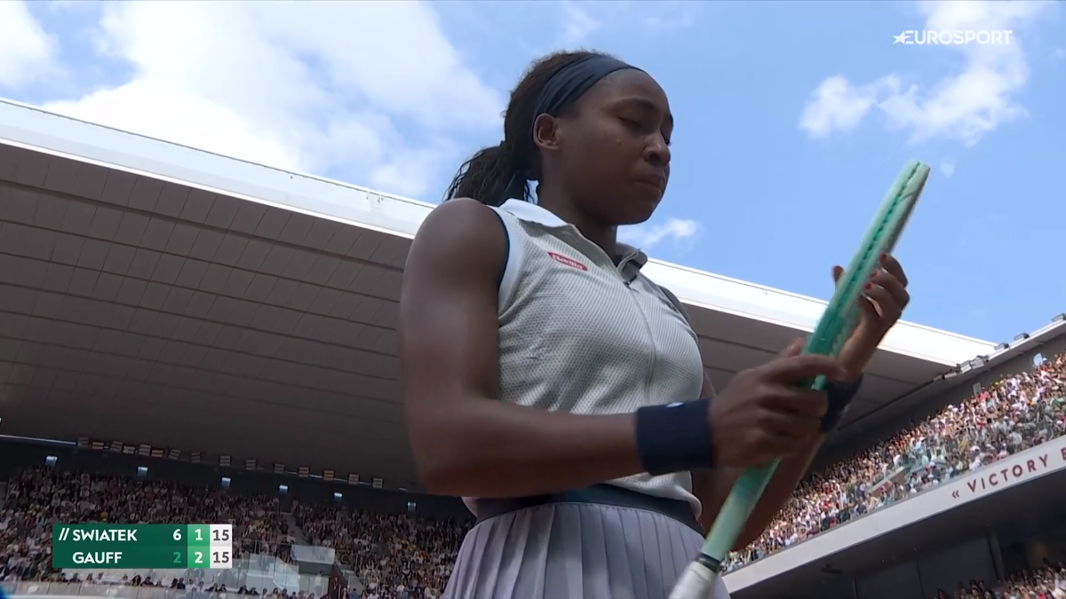 Coco Gauff, în lacrimi la Roland Garros