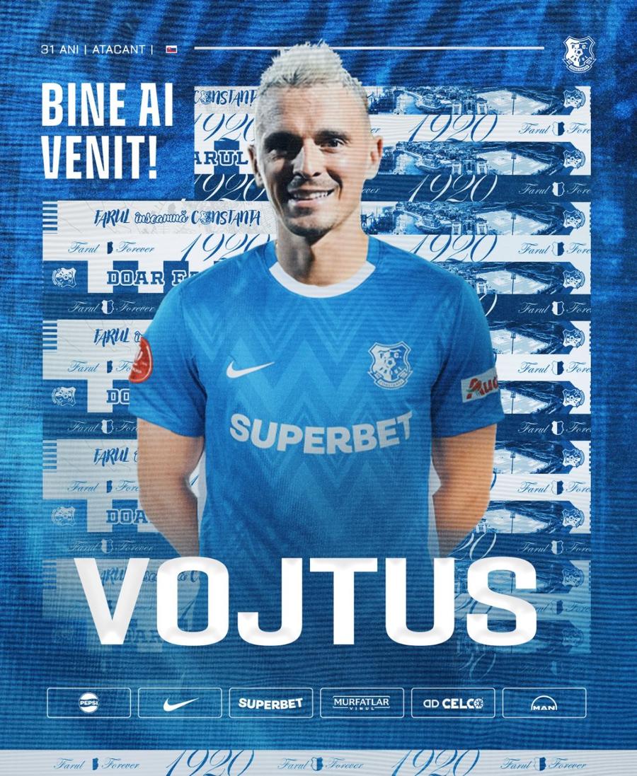 Jakub Vojtus, prezentat oficial la Farul. Sursă foto: Facebook Farul Transfer pentru Ianis Zicu! Fostul atacant de la Rapid, prezentat oficial la Farul