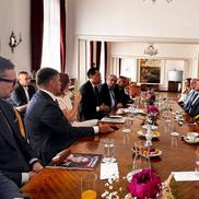 Răzvan Burleanu, la un eveniment al Ambasadei României la Viena // Sursă foto: Facebook