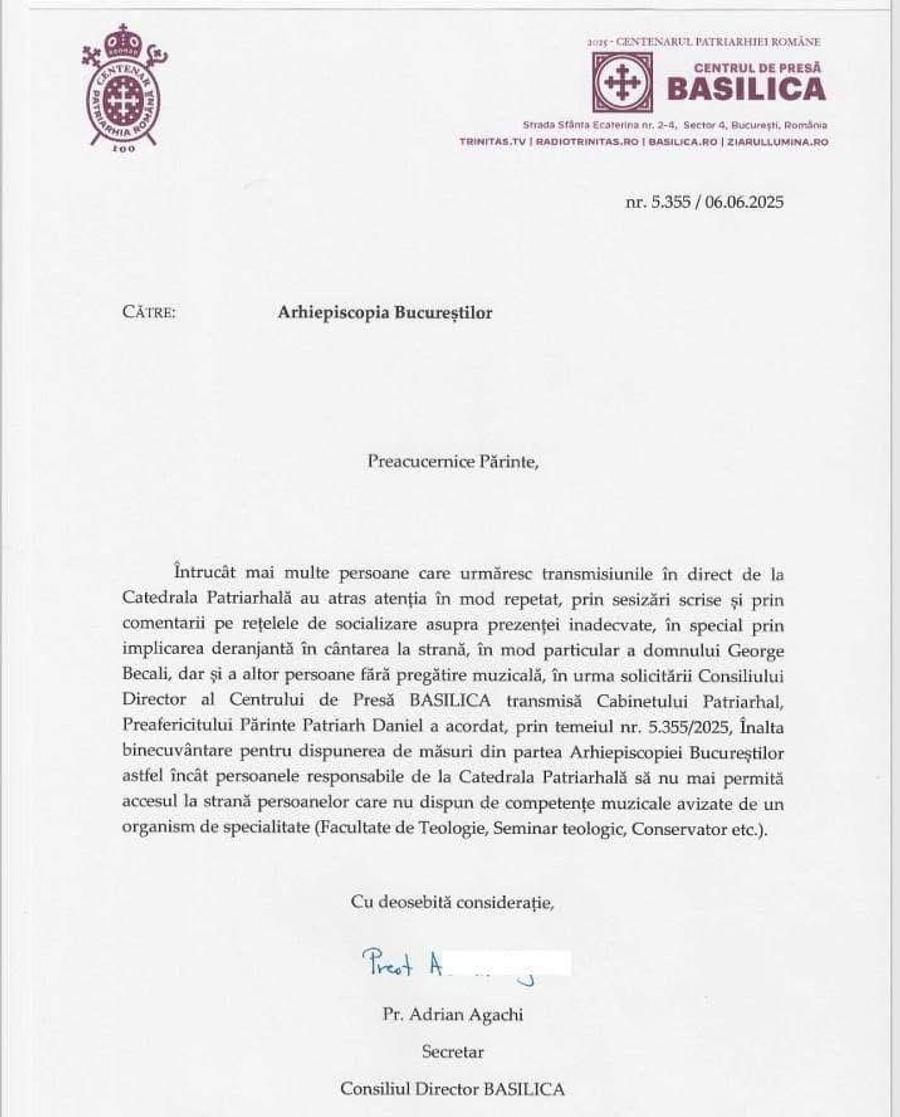 Gigi Becali nu mai poate cânta la Catedrala Patriarhală din București » Intervenția Patriarhului Daniel și reacția finanțatorului de la FCSB