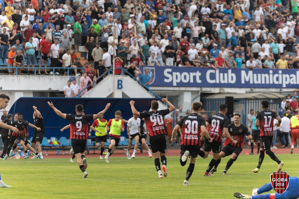 După 11 ani, numele Gloria Bistrița e din nou în Liga 2! Unul dintre artizanii promovării explică ce urmează: „Momentan nu putem urca în Superligă”