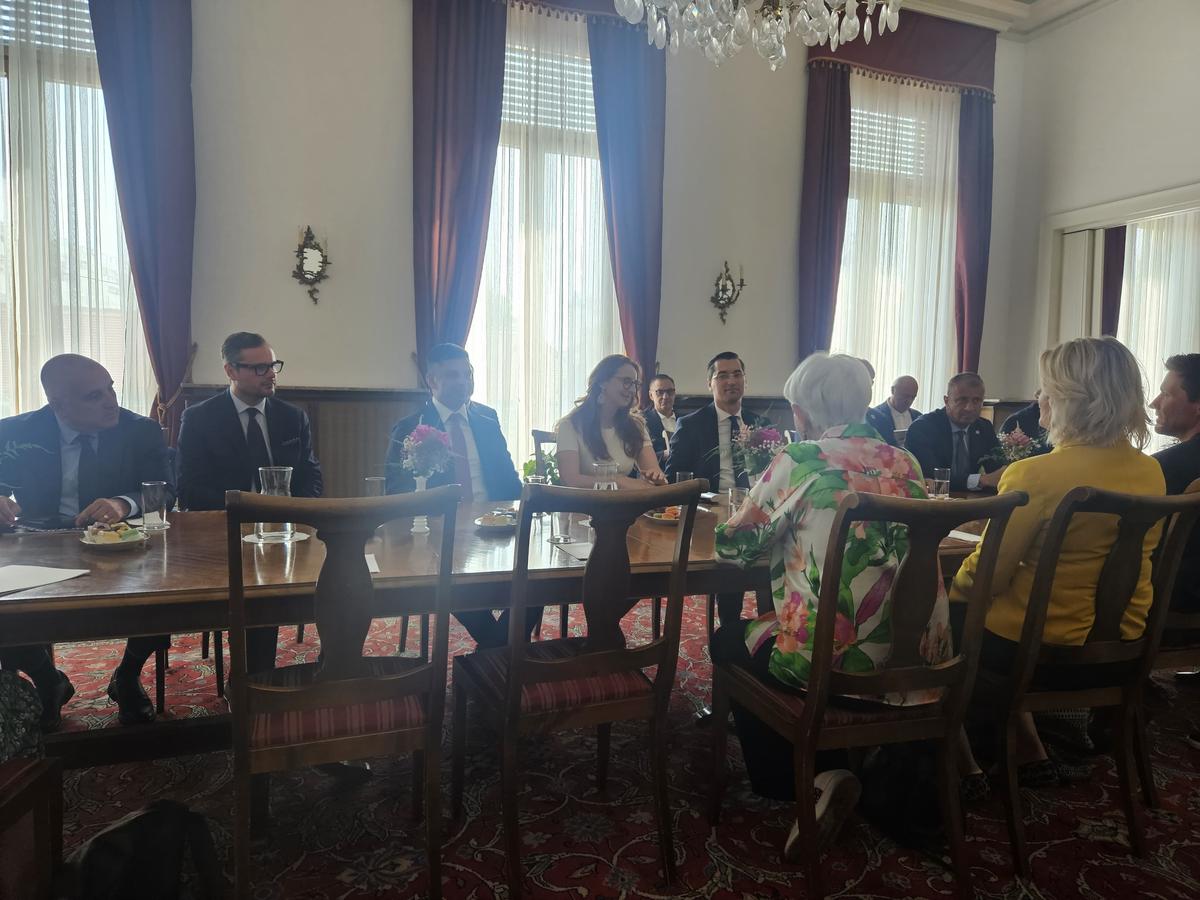 Răzvan Burleanu și oficialii FRF, la un eveniment organizat de Ambasada României la Viena