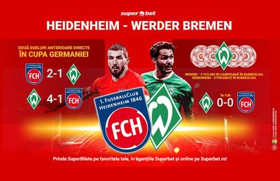 Heidenheim – Werder Bremen: duel de Bundesliga sau nimic