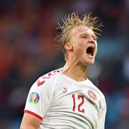 Sfidând pronosticurile, adversarii și chiar și moartea, naționala Danemarcei s-a calificat în semifinalele EURO 2020. FOTO: Guliver/Getty Images