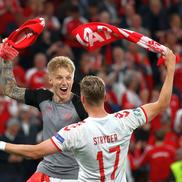 Sfidând pronosticurile, adversarii și chiar și moartea, naționala Danemarcei s-a calificat în semifinalele EURO 2020. FOTO: Guliver/Getty Images