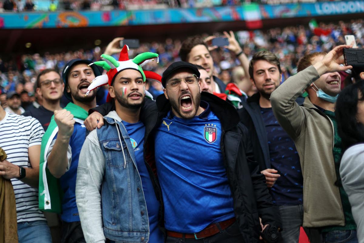 Italia - Spania, fani pe Wembley, semifinala Euro 2020 / FOTO: GettyImages