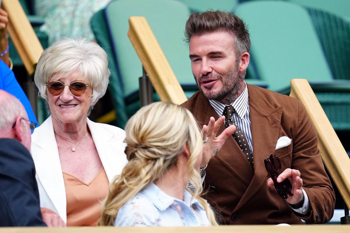 David Beckham, în tribune la meciul Simona Halep - Amanda Anisimova, semifinala Wimbledon 2022