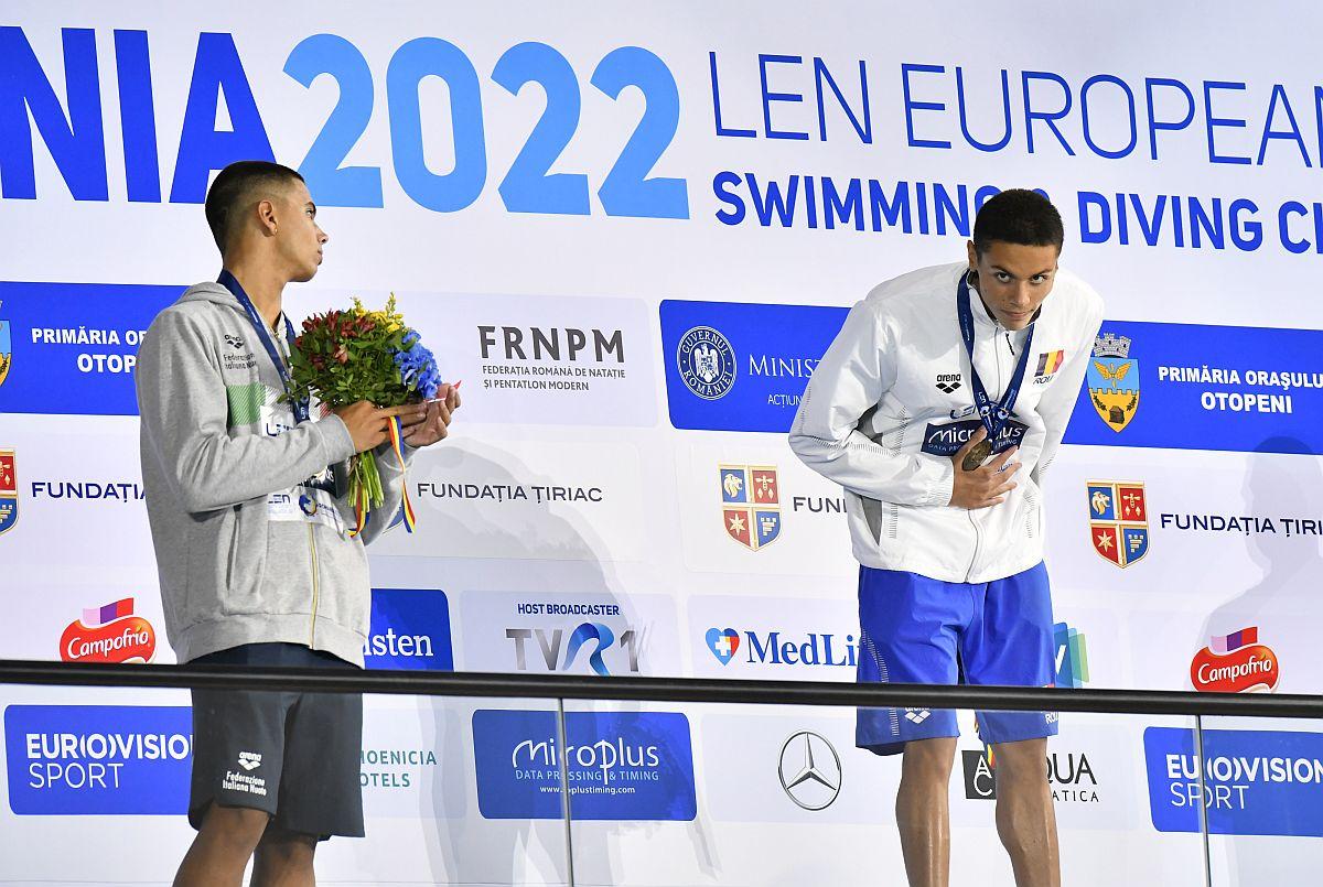 România, două medalii în ziua a 2-a la Europenele de juniori de la Otopeni » Popovici, AUR la 200m liber + ARGINT la ștafeta combinată de 4x100m liber!