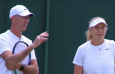 Darren Cahill a ajutat-o pe Amanda Anisimova, înaintea duelului cu Simona Halep din „sferturi” la Wimbledon