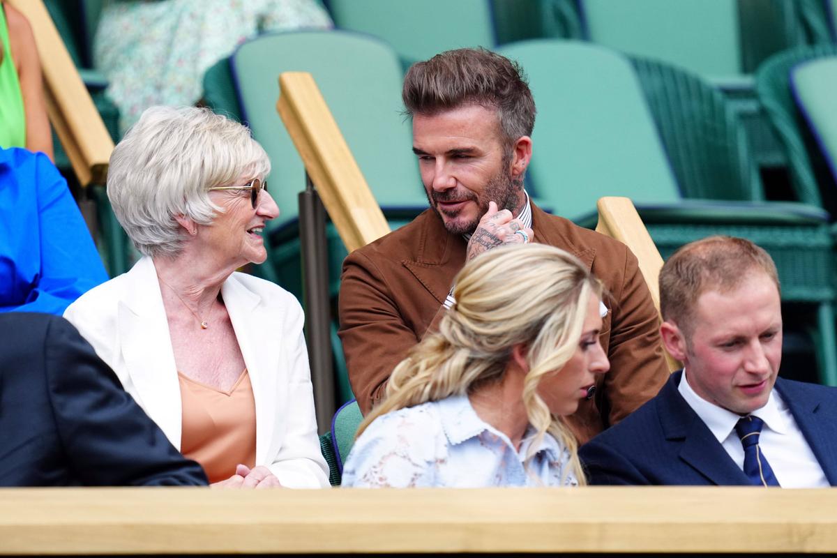 David Beckham, în tribune la meciul Simona Halep - Amanda Anisimova, semifinala Wimbledon 2022