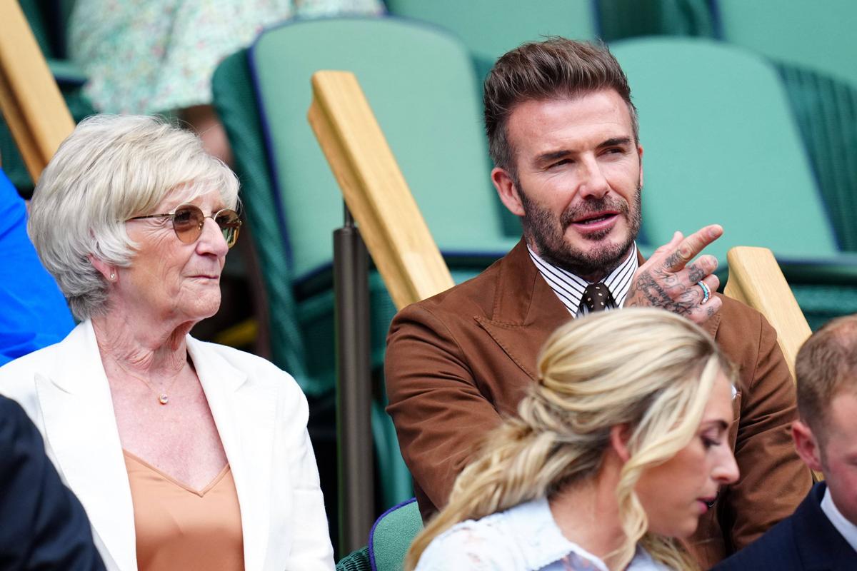 David Beckham, în tribune la meciul Simona Halep - Amanda Anisimova, semifinala Wimbledon 2022