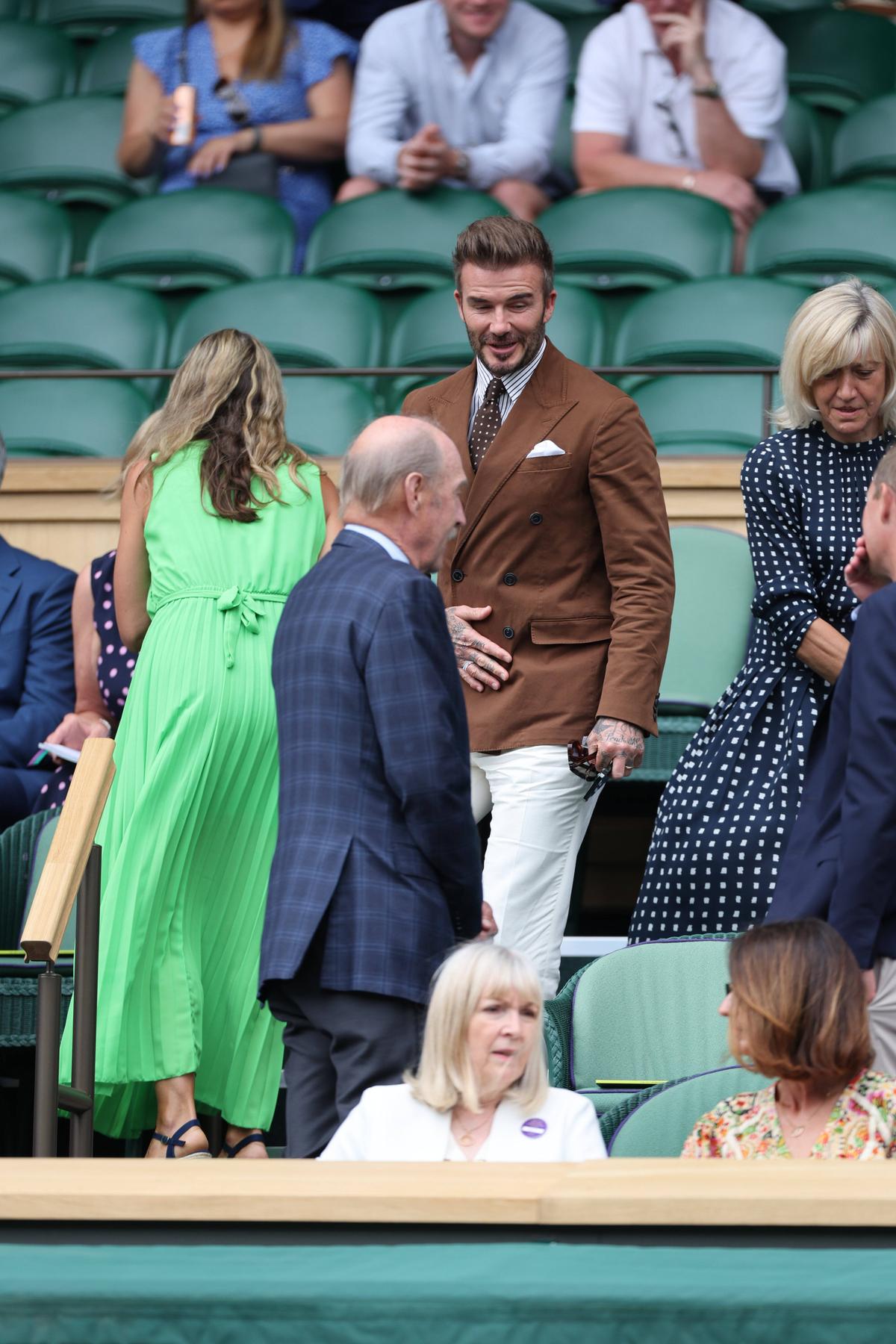 David Beckham, în tribune la meciul Simona Halep - Amanda Anisimova, semifinala Wimbledon 2022