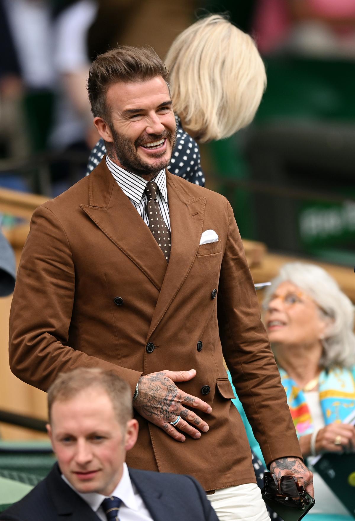 David Beckham, în tribune la meciul Simona Halep - Amanda Anisimova, semifinala Wimbledon 2022