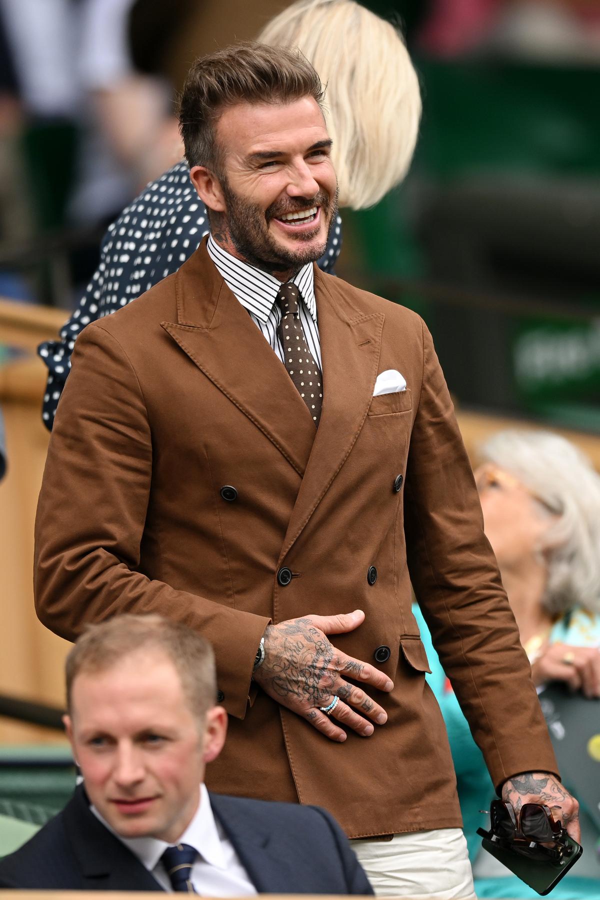 David Beckham, în tribune la meciul Simona Halep - Amanda Anisimova, semifinala Wimbledon 2022