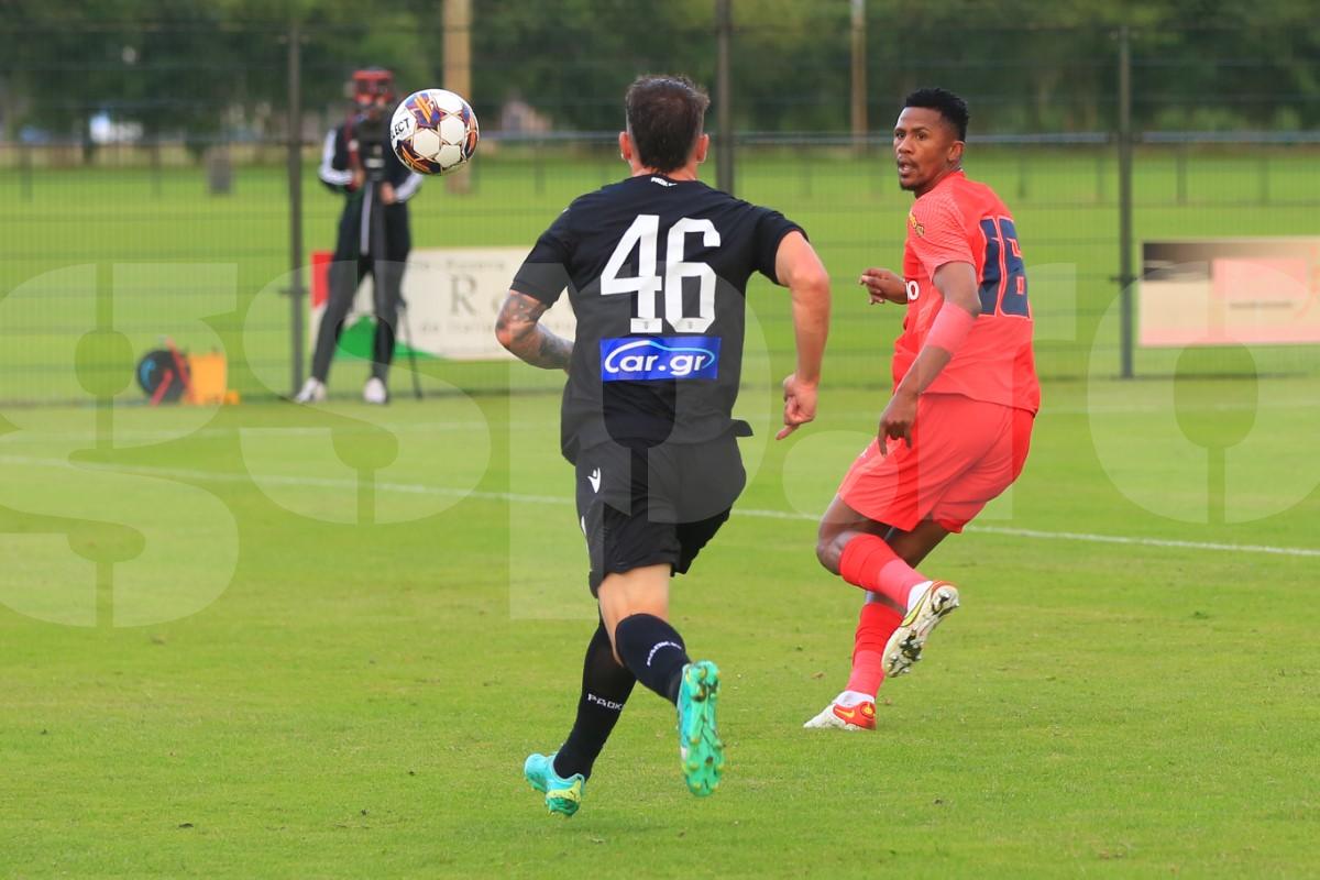 Gafa lui Siyabonga Ngezana în FCSB - PAOK, în cadre succesive