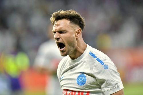 Dennis Politic, în tricoul FCSB, foto: Cristi Preda (GSP.ro)