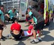 Maxime Sivis s-a accidentat în Dinamo - Tunari și a fost scos pe targă