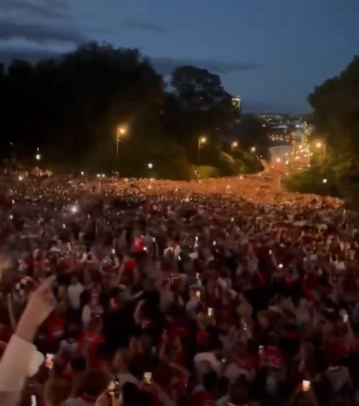 Fanii pe străzi la Oslo după Brazilia - Norvegia