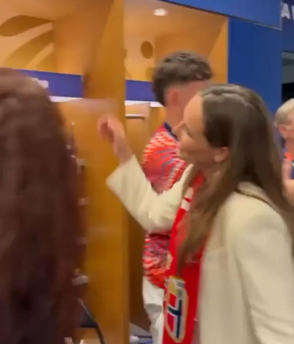 Prințea Ingrid Alexandra și Erling Haaland, în vestiar