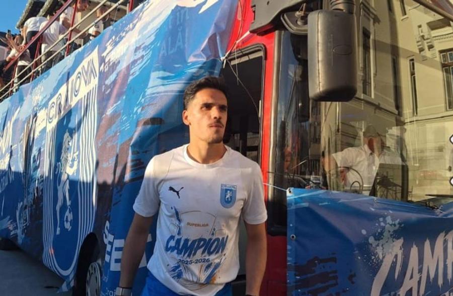 Joao Goncalves a stat câteva săptămâni la Craiova, dar a prins niște momente memorabile A prins poza cu trofeul de campion la Craiova, acum a semnat în prima ligă portugheză! Concurent de la PSG