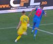 Ovidiu Popescu, accidentare în CS Mioveni - FCSB / FOTO: Capturi @Orange Sport