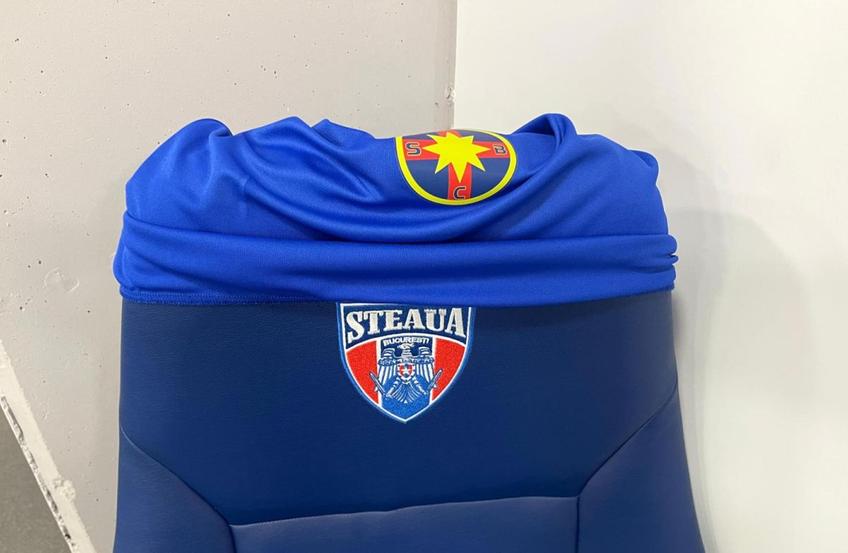 FCSB și-a marcat teritoriul la primul meci jucat pe noua arenă din Ghencea, derby-ul cu CFR Cluj. Emblema vicecampioanei a acoperit siglele celor de la CSA Steaua în mai multe zone ale stadionului.