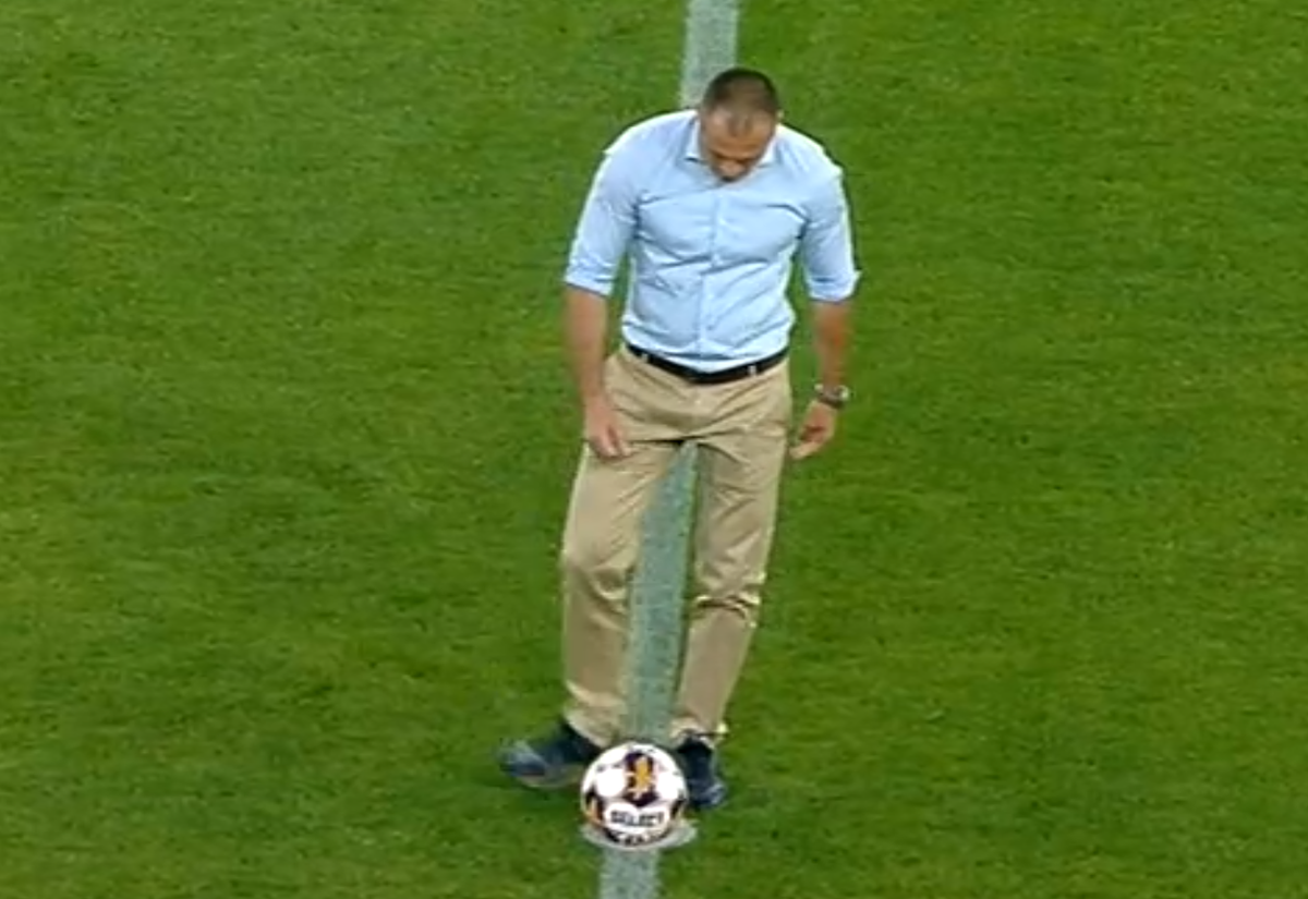 Adrian Ilie a dat lovitura de începere în Ghencea la FCSB - CFR Cluj