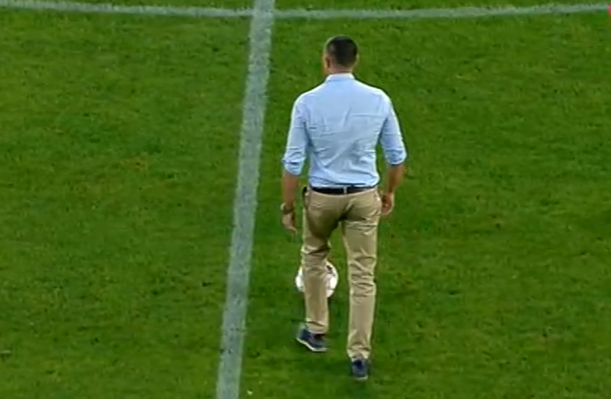 Adrian Ilie a dat lovitura de începere în Ghencea la FCSB - CFR Cluj