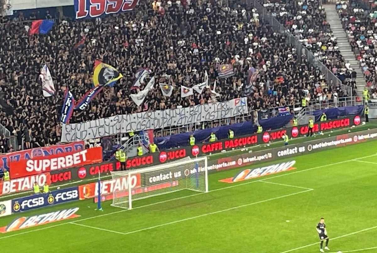 Magica FCSB » Peluza Nord, ca în vremurile bune! Scenografia afișată la revenirea echipei în „Templul” din Ghencea