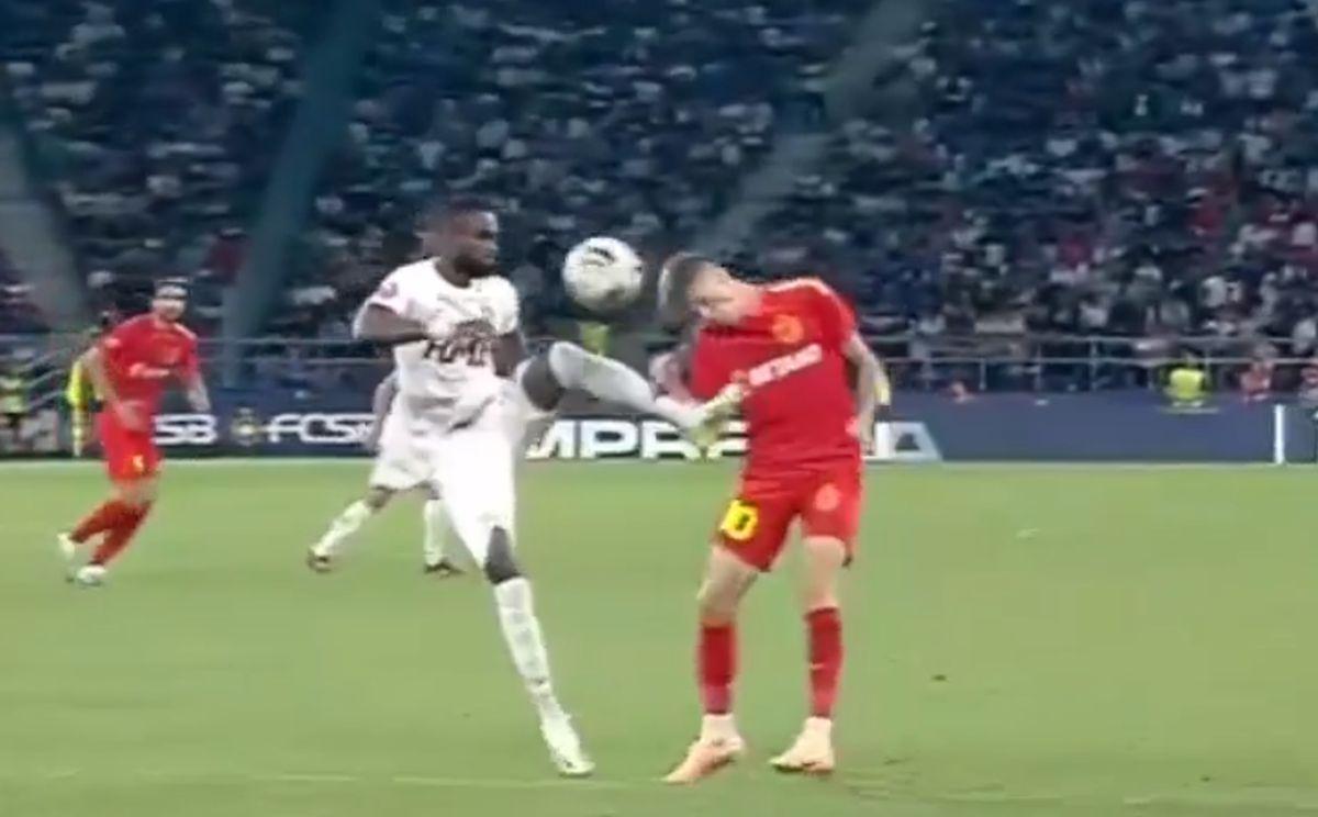Octavian Popescu, două momente jenante în FCSB - CFR Cluj