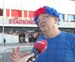 Un suporter al celor de la FCSB a fost emoționat până la lacrimi de primul meci pe care îl va vedea live pe noua arenă din Ghencea.
