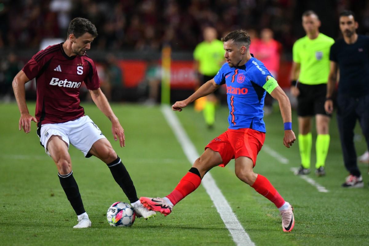 Notele lui Raul Rusescu la Sparta Praga - FCSB: 5 pentru jucătorul campioanei!
