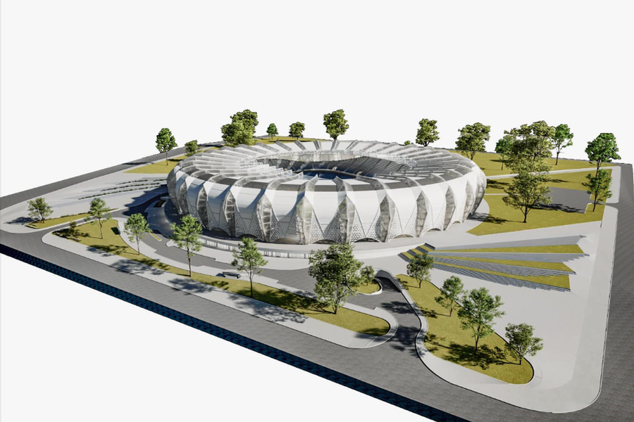 Proiect stadion Poli Iași / Foto: Facebook Mihai Chirica Stadion de 113 milioane de euro pentru un oraș mare din România » Forma inedită aleasă pentru arenă