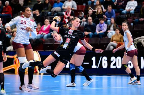 Xenia Smits, în duel cu Rapid București, în Liga Campionilor/Foto: Imago Images